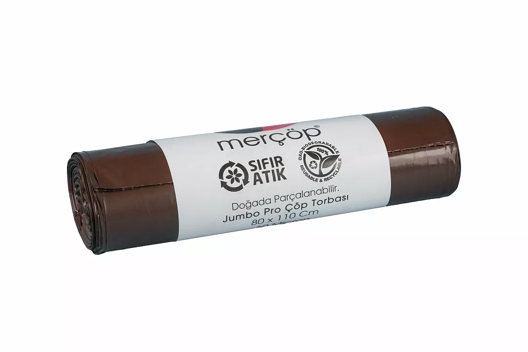 Merçöp Jumbo Pro Çöp Torbası 100 Ad Kahverengi